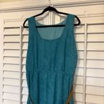 Maurice's ‎ Blue Floral High Low Tank Dress With Braided Belt Size 3X Photo 2