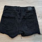 American Eagle Black Denim High-rise Shorts Photo 1