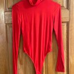 Bar III COPY - Bar lll women’s red turtle neck bodysuit size small . Photo 0