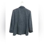 L.L.Bean Womens Sz 6P Tweed Wool Button Front Classic Blazer Pockets Notch Collar Photo 4