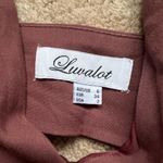 Elegant Burgundy Dress Brown Size 6 Photo 1