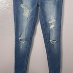 Tinseltown  blue distressed high rise skinny jeans Photo 2