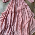 Spell & The Gypsy Collective  Blush Pink Off Shoulder Ruffle Maxi Dress Boho Romantic Sz S  Photo 1