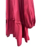 BALI ELF Made By Hand‎ 100% Cotton Tiered Babydoll Mini Dress Plus Size 3X Red Photo 2