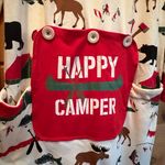 NWT Hatley Little Blue House Christmas Jumpsuit Pajama L One Piece Ugly Sweater Red Size L Photo 3