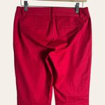 J.Crew  Winnie Crimson Red Scalloped Hem Ankle Trouser Pants Size 2 Photo 5