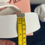 Wild Pair  Naomie Thong Platform Wedge Sandals Womens 9 M White Shoes NWB Photo 6