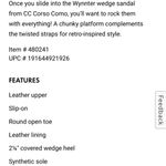 Corso Como  Black & Brown Wynnter Snake Print Wedge Platform Strappy Sandals 6.5 Photo 7