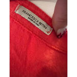 FRANCESCA BETTINI babydoll 100% LINEN DRESS SIZE LARGE Pink Photo 7