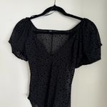 ZARA NWOT  SHEER POLKADOT BALOON SLEEVE BODYSUIT Photo 6