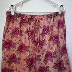 La Cera Cotton Print Pj Set in Peach Size Large Pink Photo 6