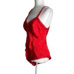 Victoria's Secret Vintage Red Bodysuit Medium Teddy Lingerie Gold Label Buttons Photo 3