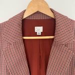 A New Day  Red Houndstooth Single Button Blazer Photo 2