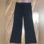 Black Speckled Pants Monrow Neps cashmere lounge casual revolve $350 fall knit Size L Photo 3