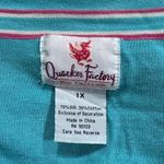 Quacker Factory The Blue Pink Embroidered Cardigan Sweatshirt Women’s 1XL Photo 1