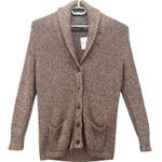 Ralph Lauren Polo Cardigan Large Brown Linen Sweater Photo 0