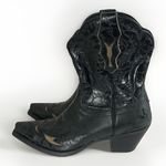 Ariat 11B Dahlia Western Boot Black Leather Cowgirl Whimsygoth BOHO Rodeo Photo 0