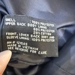 London Fog Water Resistant Navy Gold Accents Hooded Trench Coat Medium Photo 10