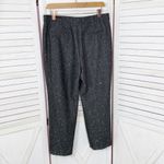 J.Crew  Martie Herringbone Tweed Wool Sequin Crop Pants Trousers Black 10 Photo 3