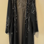 Soft Surroundings  Kimono Cover Up L Beaded Vampy Festival Witchy Whimsigoth Boho Photo 0