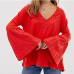 Free People  Parisian Nights Eyelet Top sz M Photo 2