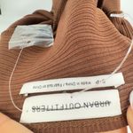 Urban Outfitters Women's Size S Brown Short Sleeve Bell Bottom Jumpsuit V-neck Photo 11