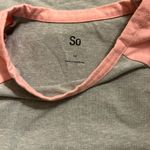 SO Pink And Gray Baseball Tee  Photo 2