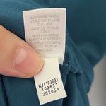 J.Jill Wearever Sz Small Knit Jacket Cardigan Cyan Blue Pleated Pockets Travel Photo 4