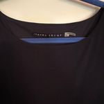Ivanka Trump  Jersey matte dress size 8 tight pleats great fabric spandex navy Photo 3