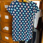 LuLaRoe NWT Classic T Navy Blue Orange Turquoise Sphere USA Flags Size XS Photo 7