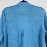 J.Jill Women's Knit Love Linen Open Front Portofino Cardigan Blue Size Medium Photo 3