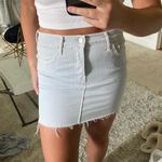 MOTHER Frayed Denim Miniskirt (NEVER WORN) Size 25 Photo 2