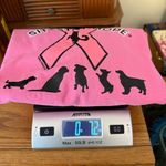 Anvil Breast Cancer Awareness Pink T Shirt Dog Themed Size Large Cotton Sit Stay Hope Photo 7