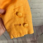 Ashley Parker x RTR stunning bold orange 2 button blazer linen blend Medium Photo 5