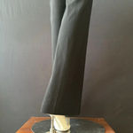 Armani Collezioni  sleek 100% wool Trousers size 6 Black Wide Leg side zip Photo 7