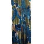 Nicole Miller Women's Sleeveless Halter Maxi Dress M Multicolor Formal Photo 0