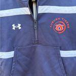 Under Armour Navy Auburn Tigers Cropped Half-Zip Hoodie Sweatshirt Womens Small Photo 4