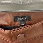 Wildfox Princess Seams Split Hem Faux Leather Pants size large NWT Photo 2
