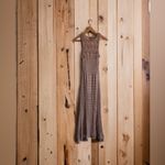 Venus  Loose Gold Knitting Lined Maxi Vacation Dress -Beach cruise Size M crochet Photo 7