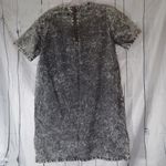 Boohoo  Gray Acid Wash Denim Dress With Distressed Hems Photo 9