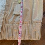 Badgley Mischka  Metallic Gold Tan Thin Jacket Size Small S Photo 11