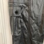 Karl Lagerfeld Paris Faux Leather Cargo Pants Sz 6 Photo 3