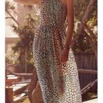 Anthropologie HD in Paris Colorful Maxi Dress Vacation Beaded Dress Size 6 Photo 0