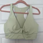 Apana green yellow twist front racerback sports bra Photo 0