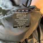 Rebecca Minkoff Black Vegan Faux Leather Belted Jacket Button Up Collared Large Photo 7