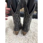 Volatile Women Black Leather Western Cowboy Boots Size 8.5 Denver Heel Photo 4