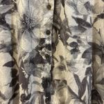 LORD & TAYLOR SHADES OF GRAY AND WHITE FLORAL SWEATER BUTTON DOWN LONG SLEEVE XL Photo 3