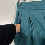 Athleta Playa Linen Wide Leg Crop Pants in Turquoise Size 2 Photo 5
