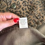 Pistola Naya Washed Brown Leopard Print Denim Jacket Photo 7