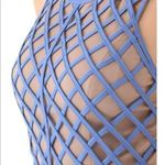 Finders Keepers  Precious Memories Dress Amparo Blue Nude Women’s Small Photo 5